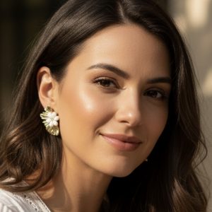 Boucles d’oreilles anémone