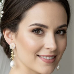 Boucles d'oreilles lierre